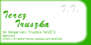 terez truszka business card